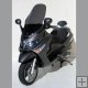 X 8 125/150/200/250/400 2003/2012 - Piaggio - Plexi turistické + 20 cm - černé X 8 125/150/200/250/400 2003/2012 - Piaggio - Plexi turistické + 20 cm - černé