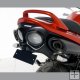 GSR 600 2006/2011 - SUZUKI - Zadní placka+držák SPZ černá matná (YKV ) GSR 600 2006/2011 - SUZUKI - Zadní placka+držák SPZ černá matná (YKV )